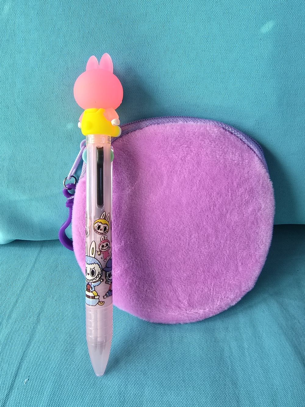 Labubu Multi Color Pen & Coin Pouch - Picture 2 of 2